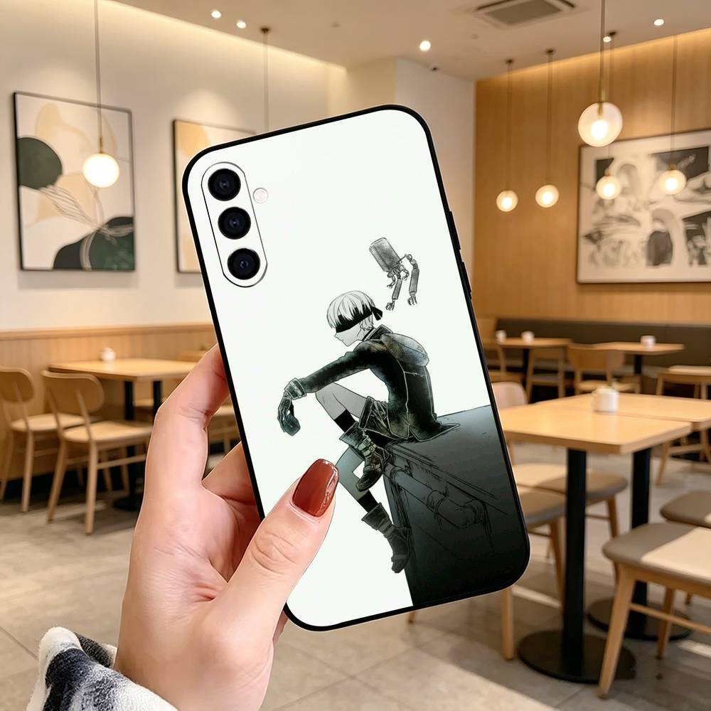 Чехол для телефона NieR A-Automata 2B 9s для Samsung Galaxy A73, A72, A71, A70, A53, A52, A51, Мягкий силиконовый черный чехол