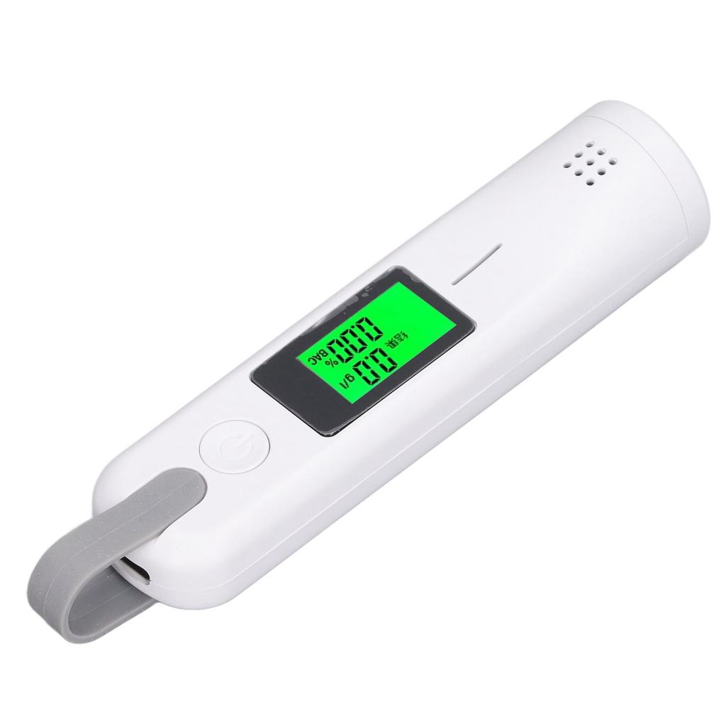 Тестер алкоголя в выдыхаемом воздухе, высокая точность, быстрый отклик, беспроводной портативный анализатор алкогольного опьянения DC 5C, белый