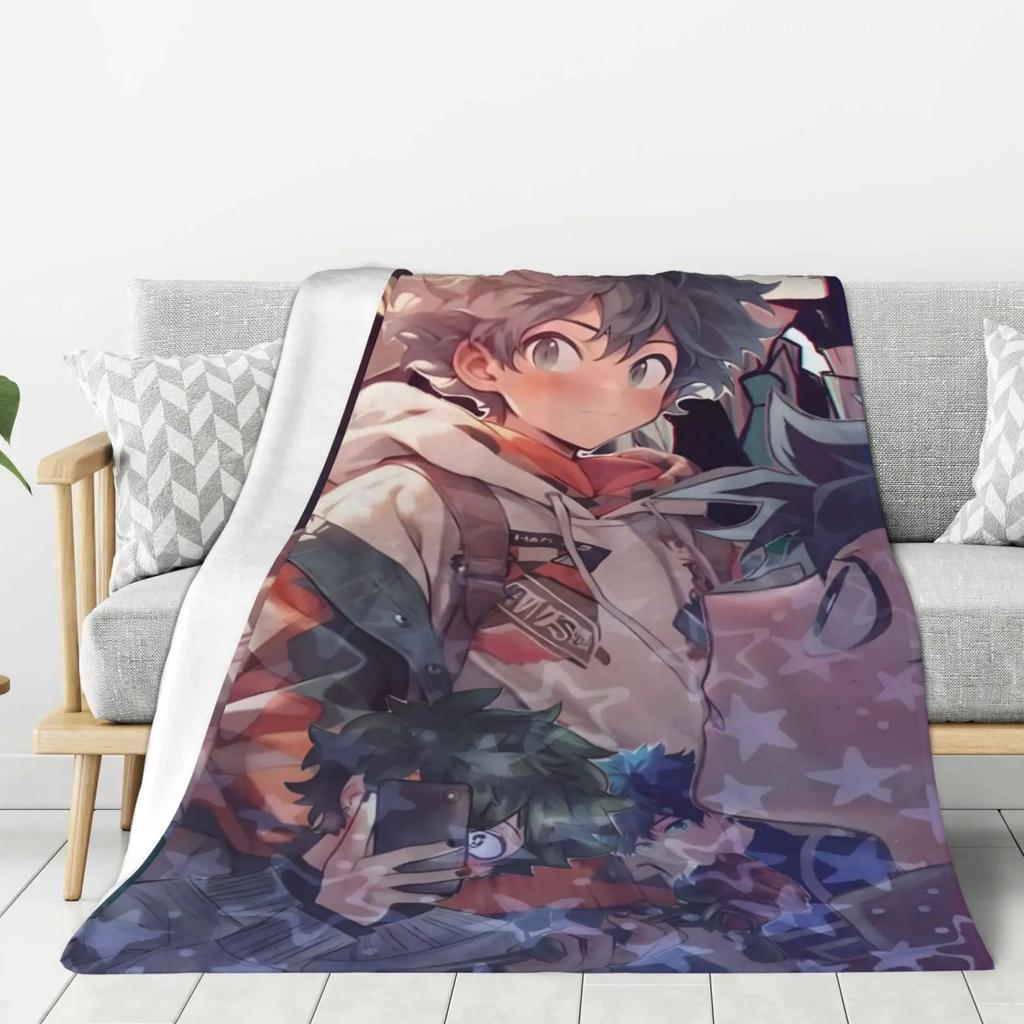 Моя геройская академия Мультяшный плед Теплые флисовые одеяла Мягкое и удобное одеяло Домашнее дорожное одеяло Подарок на день рождения