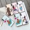 Black Matte Painted Pattern Ultra-thin Soft Rubber TPU Protective Phone Case Cover for IPhone Samsung Huawei Xiaomi Redmi 9T