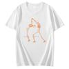 Unisex Funny Graphic Tshirt Skeletons Dancing Summer Fashion Cotton Round Neck Top For Unisex And Unisex