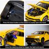 Совместимо для 1:24 модель автомобиля Lamborghini Urus, литая под давлением машинка с откатным механизмом, игрушечная машина, двери открываются, свет и звук, игрушки для мальчиков, подарки для детей и взрослых