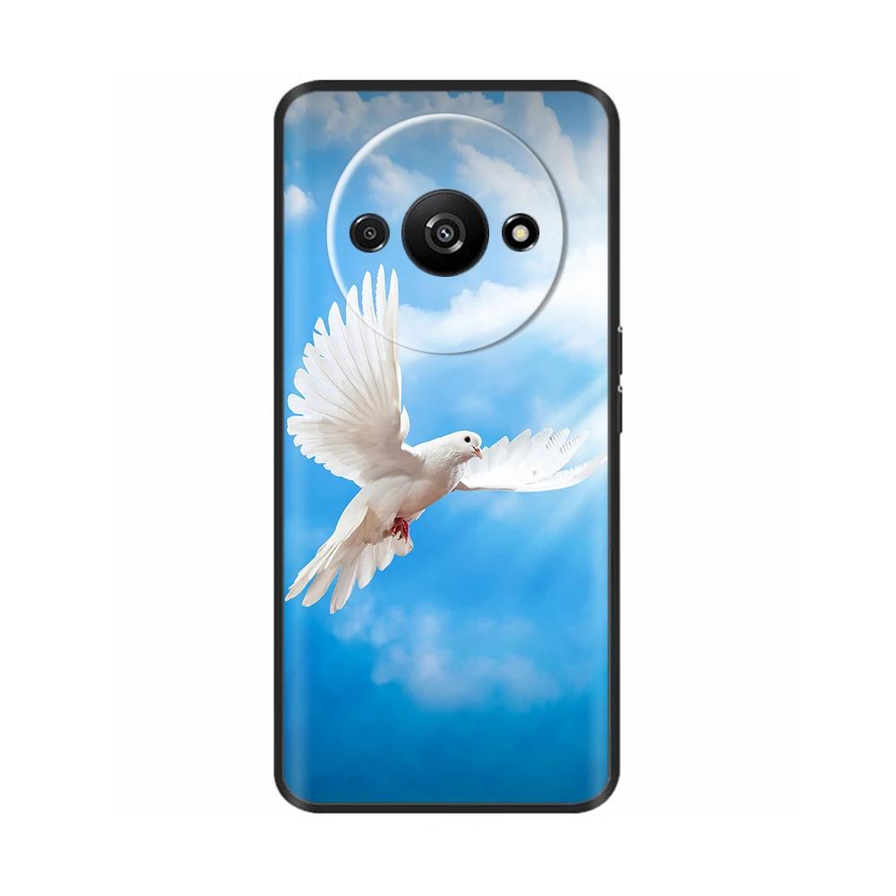 Phone Case For Xiaomi Redmi A3 A3X RedmiA3 Poco C61 PocoC61 Soft Black Silicone Bumper Shockproof Shell Back Cover Carcasa Cases