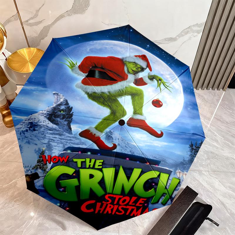 Christmas Comedy How the Grinch Stole Christmas Umbrella home essential wrought iron eight legged multifunctional travel camping essential umbrella 21