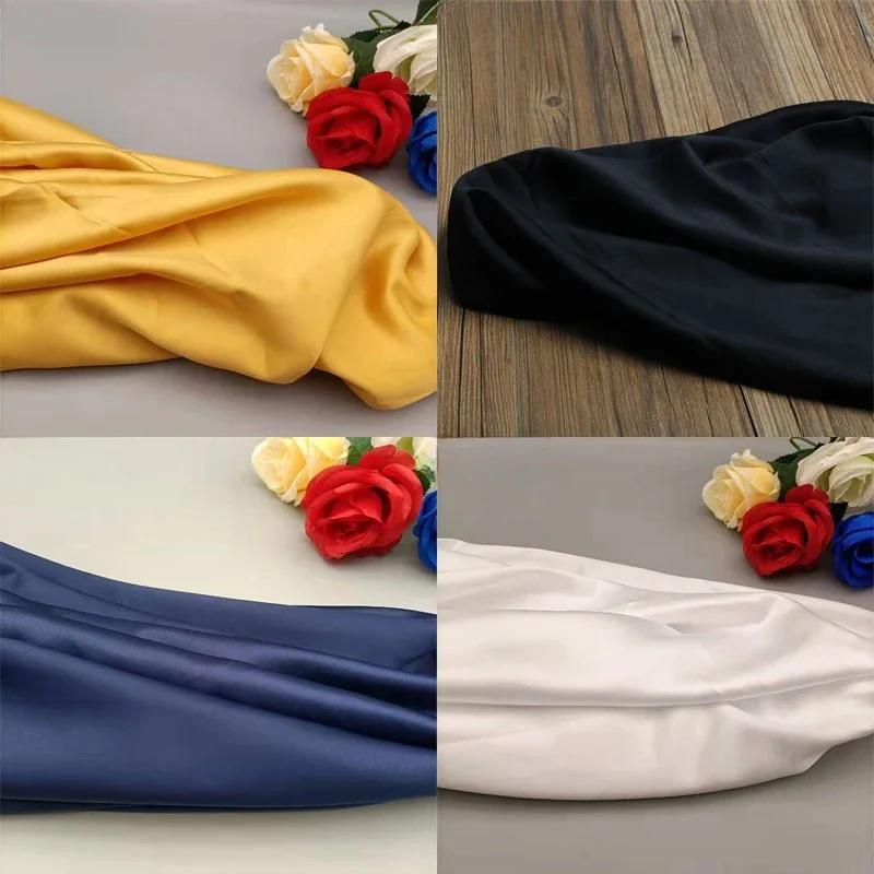 100x150 см атласная ткань по метрам для рубашек, платьев, пижам, шитья, гладкая однотонная ткань высокой плотности, сине-белая, мягкая ткань