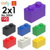 WANGE 2*1 Building Blocks 120Pcs Small Compatible Bricks 2-Hole High Elements Accessories MOC DIY Bulk Kids Toy No.3004