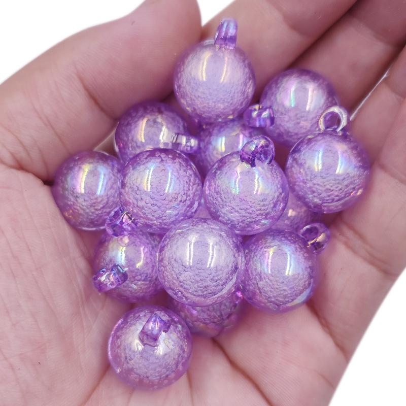 Creative DIY for Candy Color New 5Pcs 16mm Wholesale Jewelry Making Pendant Round Bubble Loose Beads