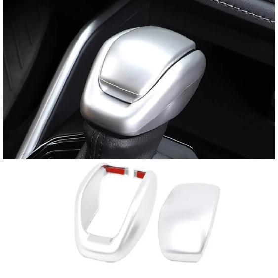 For Toyota RAV4 Highlander Camry 2024 2025 ABS Carbon Black Gear Shift Head Knob Frame Cover Trims Car Styling Accessories