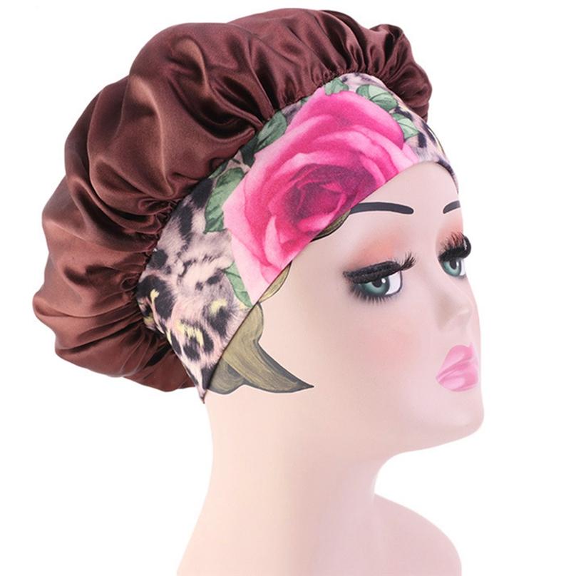 Reusable Bathroom Supplies Shower Caps Waterproof Satin Hair Cap Thicken Head Cover