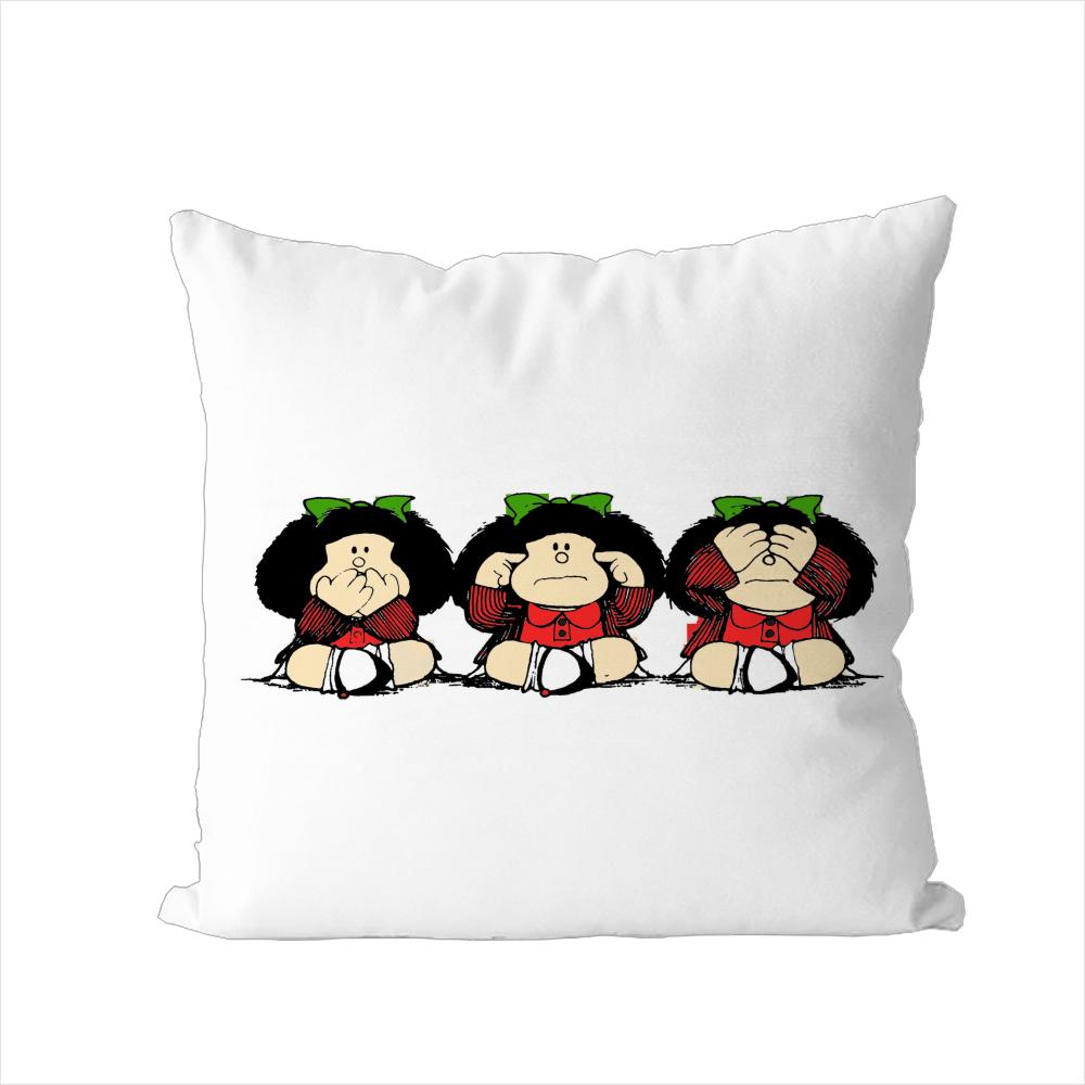 Mafalda Pillow Case For Car Sofa Decorative Home Doublesided Print Plush Square Throw Pillow Cushion Cover