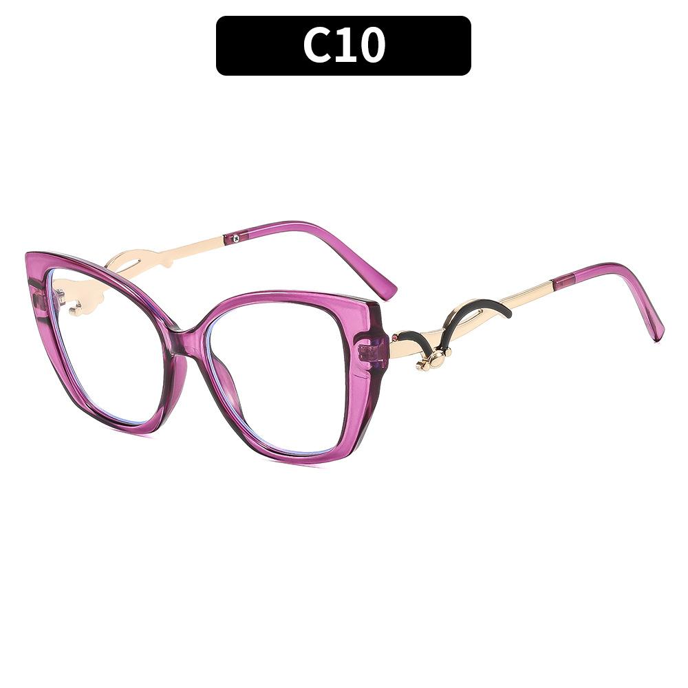 European and American fashion personality cat eye large frame sunglasses high sense casual trend versatile sunglasses Internet celebrity glasses