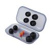 Radius Deep Mount Superior Enhanced High Sound Eartips All 1 Set of Includes Case and Silicone Eartips Fit, Bass, Isolation, (Black, Sizes, Each,