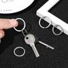 Camping Travel Goods Titanium Alloy Portable Holder EDC Keychain Keyring Buckle Key Ring