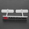 3D Metal 4 MOTION Logo Front Grille Badge Emblem Decals for VW Golf Tiguan Touareg Passat Polo Jetta Car Stickers Chrome zf3