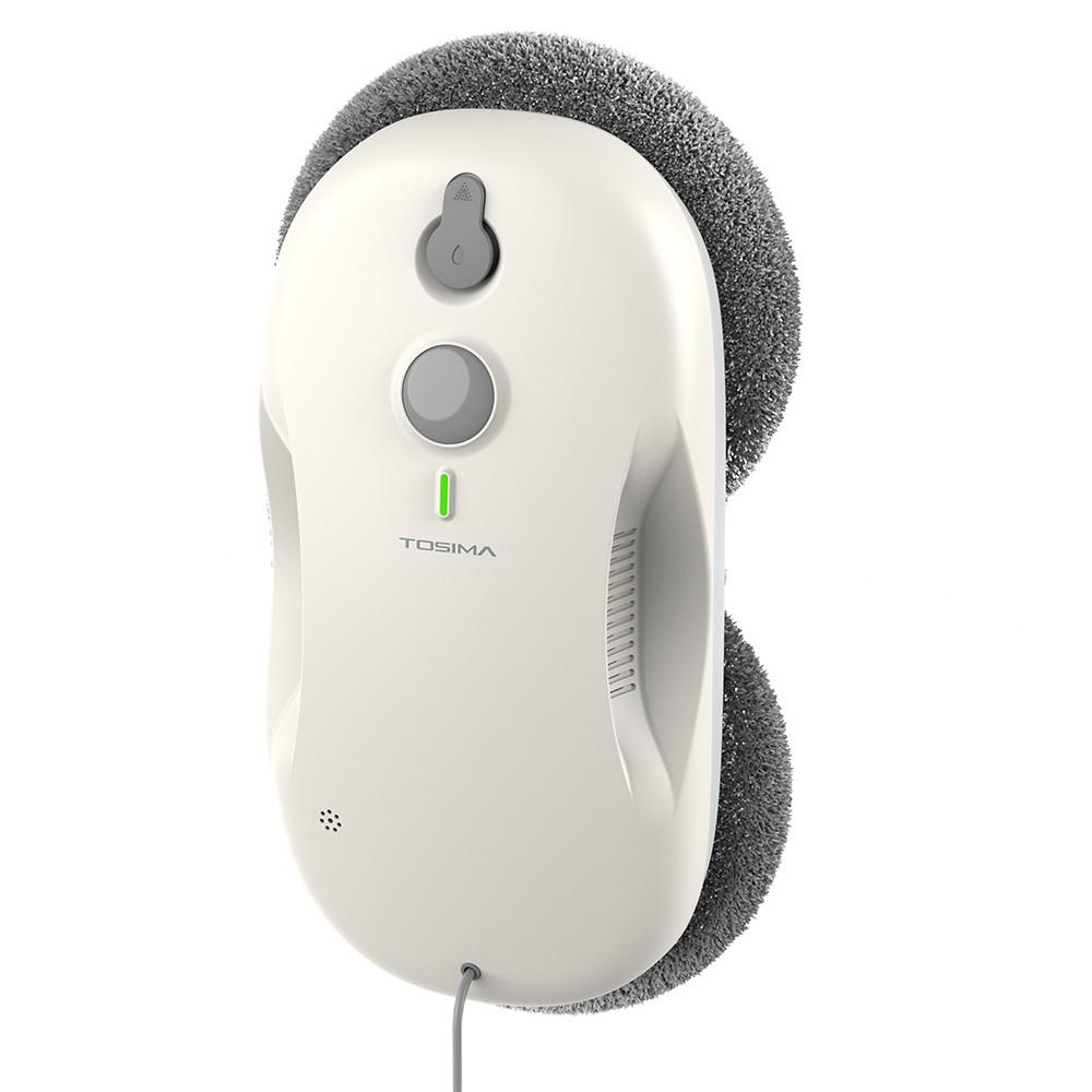 Восстановленный робот для мытья окон TOSIMA W3, Макс. сила всасывания 3800 Па, Двунаправленное автоматическое распыление, с 12 швабрами