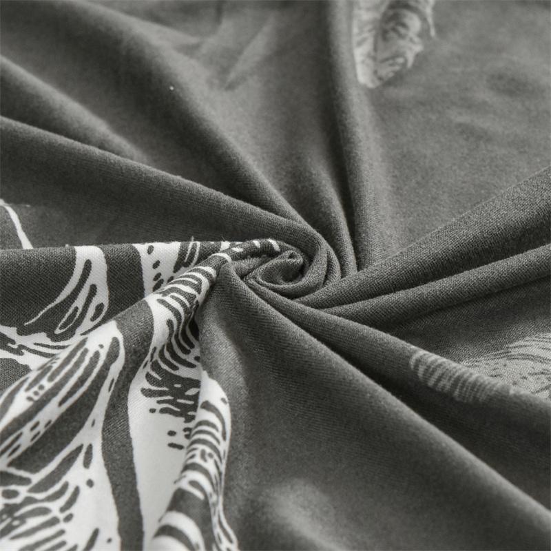 Feather Pattern Wing Chair Cover Stretch Spandex Armchair Covers Removable Relax Single Sofa Slipcovers With Seat Cushion Covers