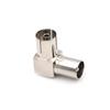 Rf Right Angle Adapter Plug To Socket For Tv Coax Aerial Cables Full Metal