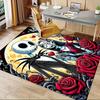 Jack Skellington,Sally,Nightmare Before Christmas Office Carpet Soft Polyester Entrance Carpet Washable Non-slip Machine Washable Indoor Car