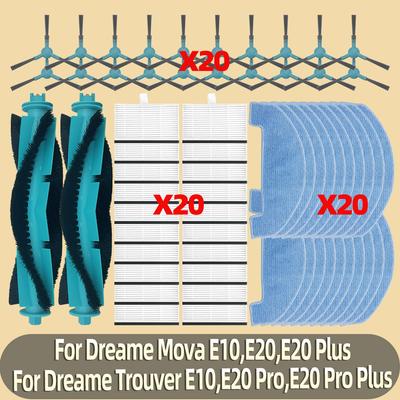 Запчасти подходят для Dreame Mova E10, E20 Plus / Trouver E10, E20 Pro Plus / Proscenic Q8 Max / Ultenic D10, T10 Lite Фильтр Щетка Швабра