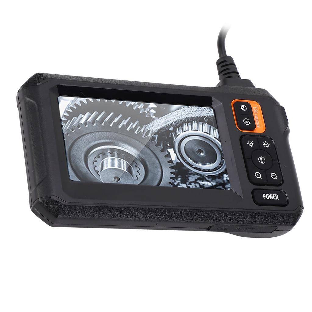 Эндоскопическая камера с подсветкой, 4,3-дюймовый IPS-экран, угол обзора 170 градусов, водонепроницаемый HD-бороскоп IP67