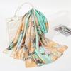 Butterfly Floral Simulation Silk Long Silk Scarf Versatile Temperament Outwear Shawl Female