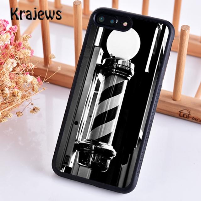 Krajews Barber Shop Hair Stylist Salon Soft Phone Case For iPhone 17 Air 16 15 14 plus 11 12 13 pro max coque Fundas