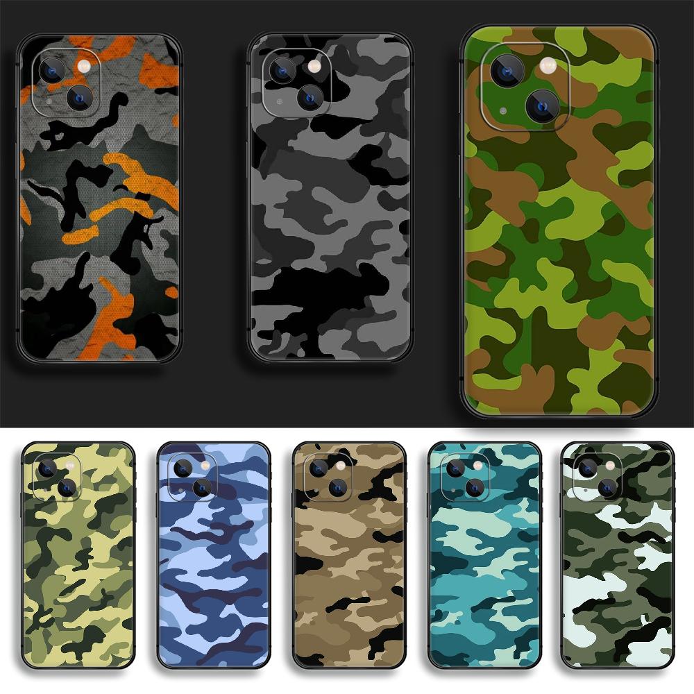 Чехол для телефона Camo Camouflage Army Cover Coque для iPhone Xiaomi Mi Samsung Galaxy Redmi Note AS 11 12 13 14 15 22 23 24 5G Pro Plus Max Fe Ultra