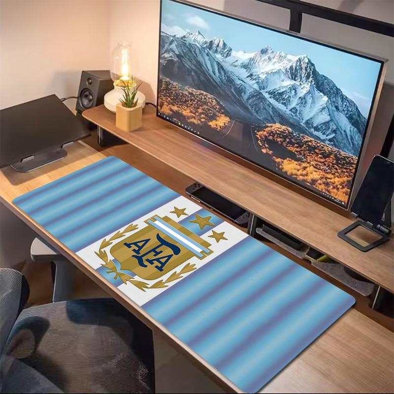 Argentina National Football Team Print Cushion Non-slip Laptop Tablet Big Mousepad XXL Mat Mini PC Playmat With Lock edge