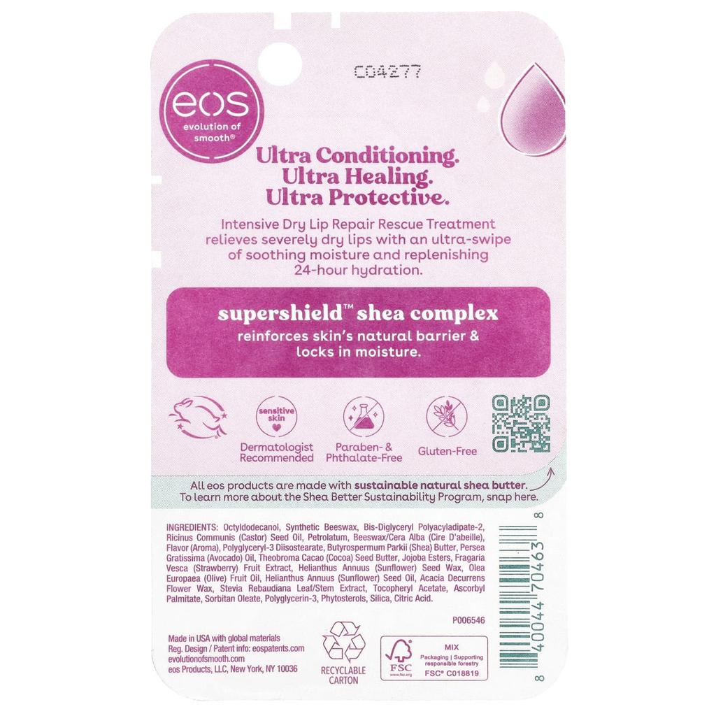 EOS Интенсивное восстанавливающее средство для сухих губ, 10 мл (0,35 жидких унций)