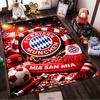 Bayern Munich Logo with Red Scarf Design Non-slip rug suitable for living room and bedroom sofas.