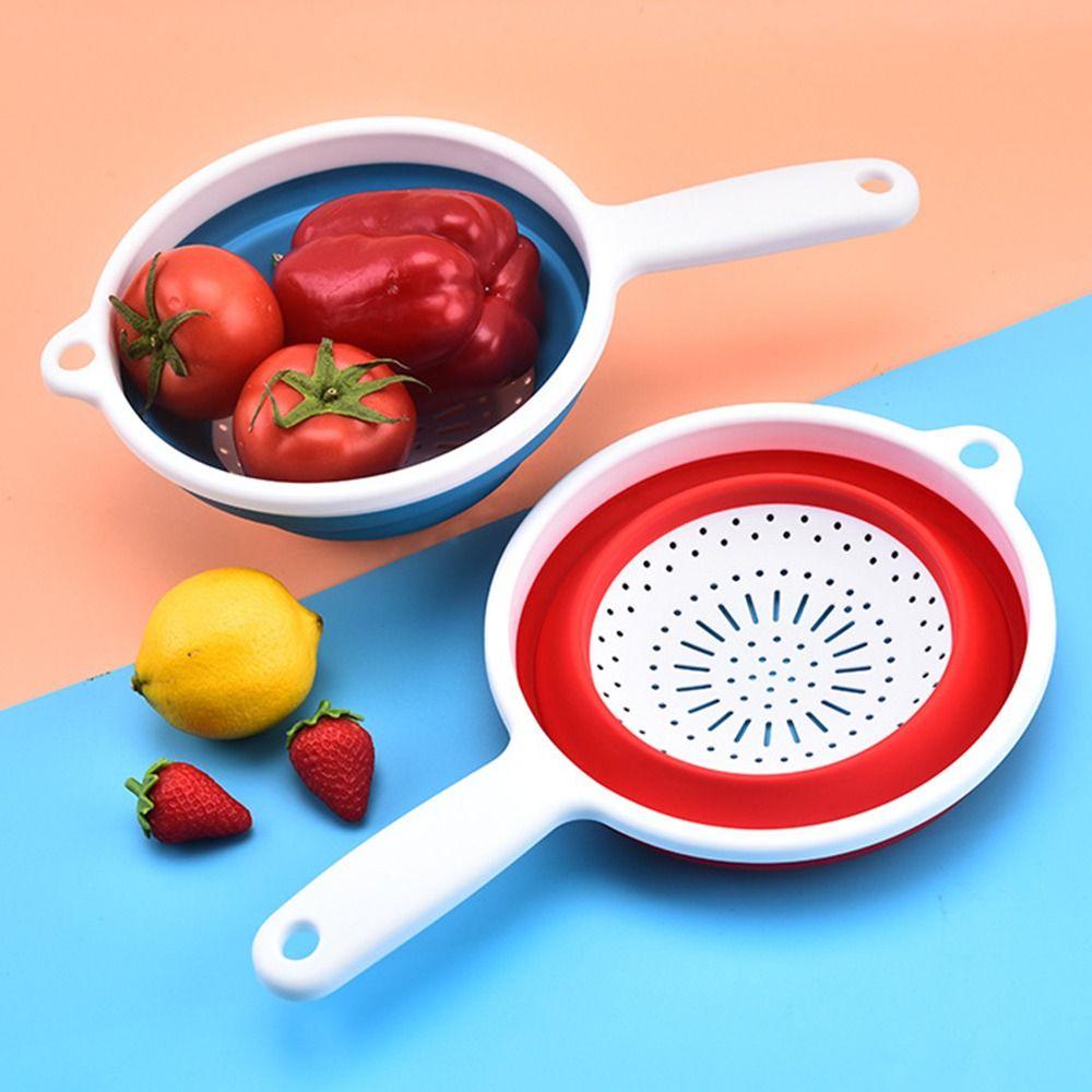 Складной таз для мытья овощей, компактный, для фруктов, складной дуршлаг, бытовой