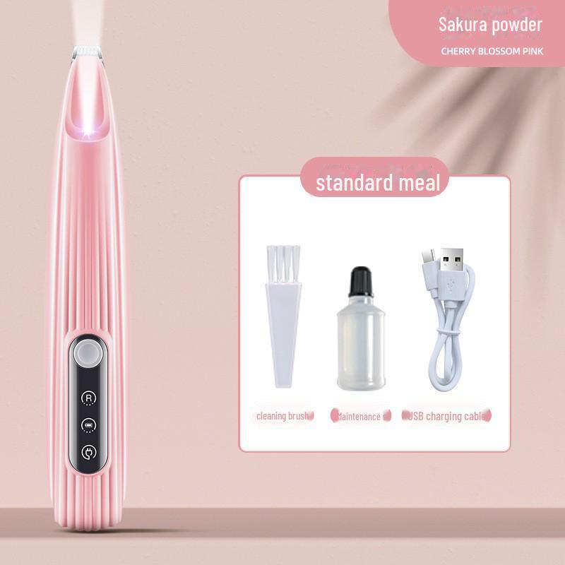 Модернизированная водонепроницаемая светодиодная машинка для стрижки домашних животных для кошек и собак — широкое лезвие для морды, ушей, глаз и подошв