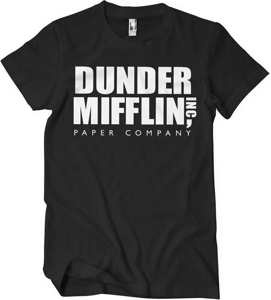 The Office Dunder Mifflin Inc Logo Black Unisex T-Shirt
