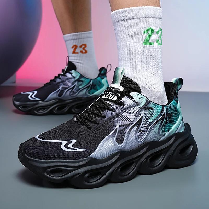 Мужская обувь Кроссовки Мужские теннисные туфли Роскошные мужские повседневные кроссовки для бега Дышащие модные мокасины Кроссовки для мужчин