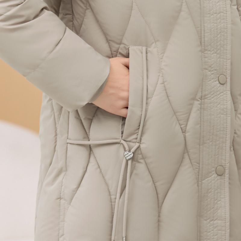 Winter Jackets Middle Age Woman Plus Size Outerwears Hooded Faux Fur Collar Thick Warm Casual Winter Coat Female Parkas