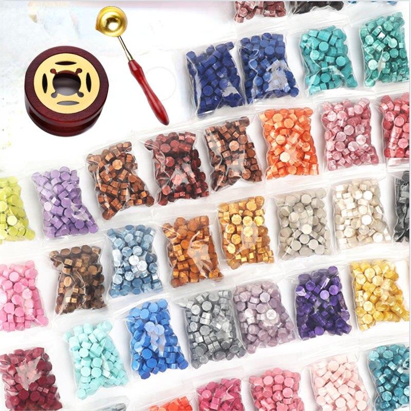 100Pc Retro Wax Seal Stamp Scrapbook Material Sealing Wax Craft Decor Wedding Birthday Party Invitation Wax DIY Supply