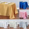 1PC Party Decoration Table Cover Protector Fabric Rectangle Tablecloth Satin Wedding