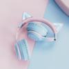 BT029C Светящиеся беспроводные игровые наушники с кошачьими ушками для детей