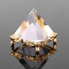 Glass Crystal Pyramid Paperweight Egyptian Meditation Crystal Pyramid  Spiritual Decor