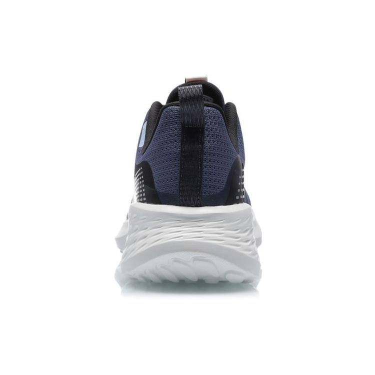 Li Ning SOFT ELEMENT Амортизация Нескользящие Износостойкие Низкие Спортивные Повседневные Кроссовки Мужские Черно-синие ARHR077-3