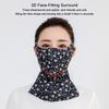 Thickened Face Shield Floral Pattern Cycling Face Shield  Winter Outdoor Activities