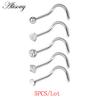 Alisouy 1Piece Steel 20G Faux Nose Rings Fake Septum Rings Hoop Nostril Daith Piercing Fake Clip On Nose Rings Oreja Piercings Jewelry