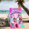 Customizable personalized beach towels SuperKitties themed designs.Suitable for the beach, yoga, sports;ideal as beach accessories