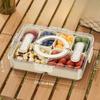 Fresh Box Outdoor Camping Spring Outing Picnic Mobile Refrigerator Food Partition Storage Box Portable Fruit Bento Box