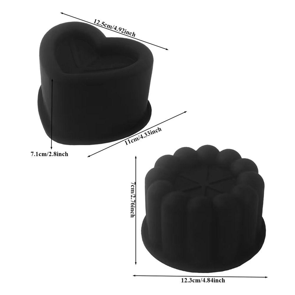 Concave Design Mousse Cake Mold Heart Shaped Baking Supplies Silicone Cake Mold  Wedding Party
