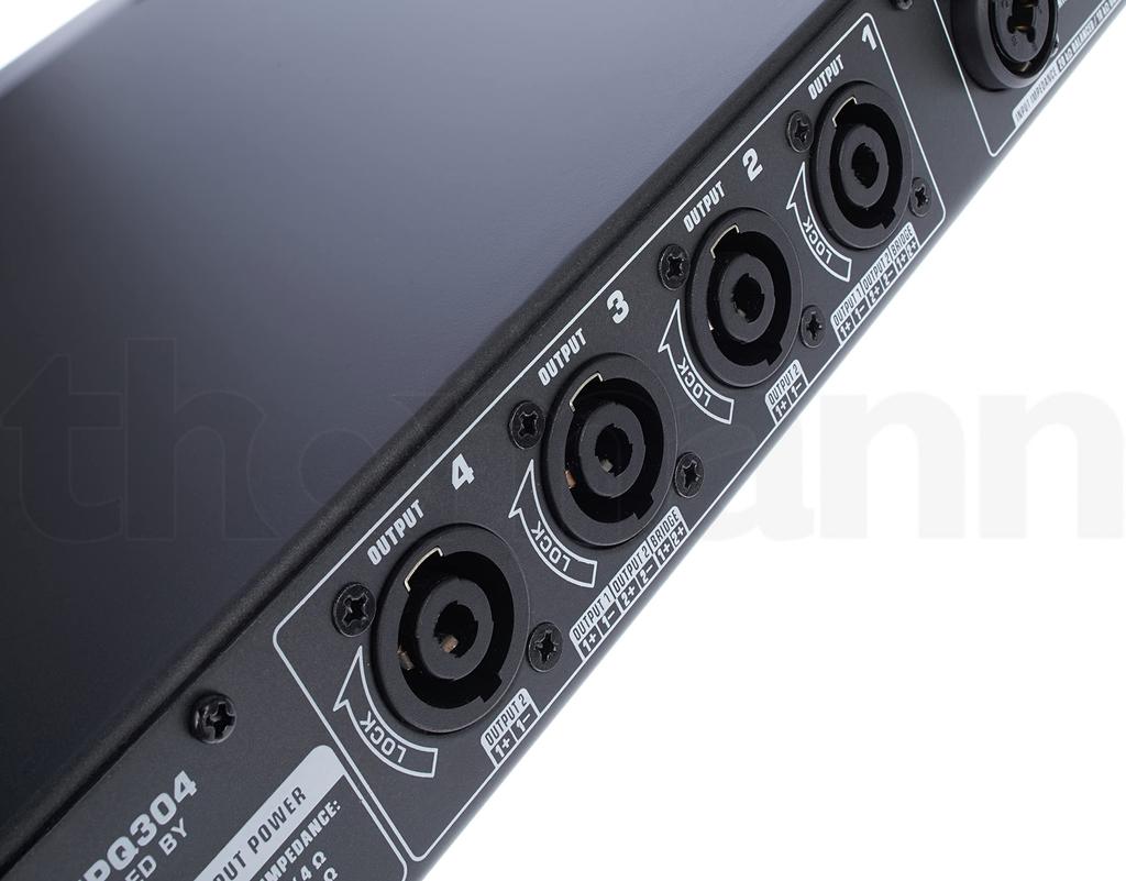 Behringer Power Amplifier 4 Channel 75W 1U Size ATR Transient Technology EPQ304 Silver (Accelerated Response)