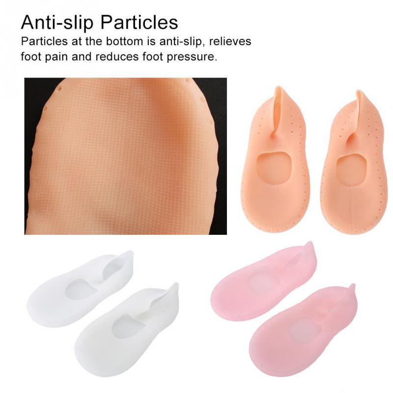 1 Pair Silicone Socks Foot Anti-cracking Protector Foot Care Tool Prevention Socks