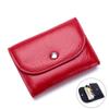 Top Leather Mini Card Bag Purse Multifunctional Cash Coin Bag Business Visiting Credit Bank Card Stock Holder Sleeve