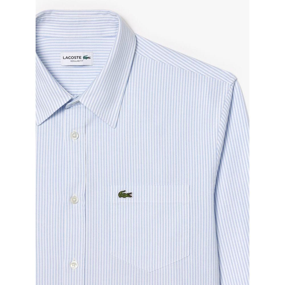 Lacoste Мужская рубашка Oxford Stripe Ch7552 54n E7b q2nCh7552 54nE7b