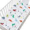 140*70cm Crib Fitted Sheets Soft Baby Bed Mattress Covers Print Newborn Toddler Bedding Set Kids Mini Cot Sheets Cotton